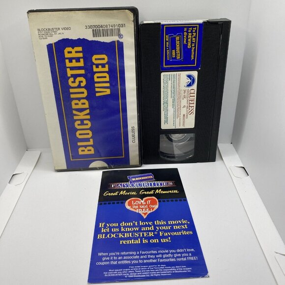 Blockbuster Video Clueless VHS Rental Store Movie Clamshell Case - Picture 15 of 15